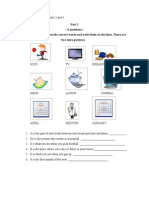 Movers Exam Unit 3 and 4