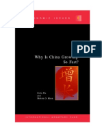 IMF Report - Why is China Progressing So Fast
