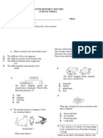 Monthly Test Science Form 2 