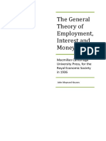 The General Theory of Employment Interest and Money