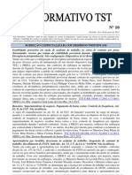 Informativo TST nº 010