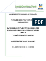 Universidad Tecnológica de Tehuacán Diferencias Entre Sgboo y SGBR