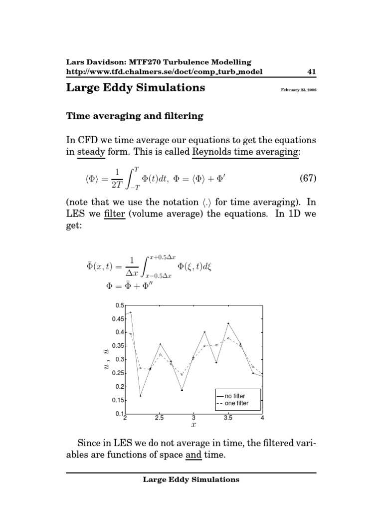 Large Eddy Simulations Overview | PDF | Turbulence | Computational ...
