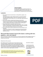 Microsoft Word 2007 Intermediate