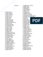 List of Passers For The 2012 Bar Exams