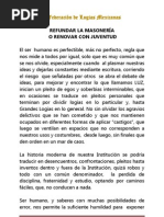REFUNDAR LA MASONERÍA  O RENOVAR CON JUVENTUD