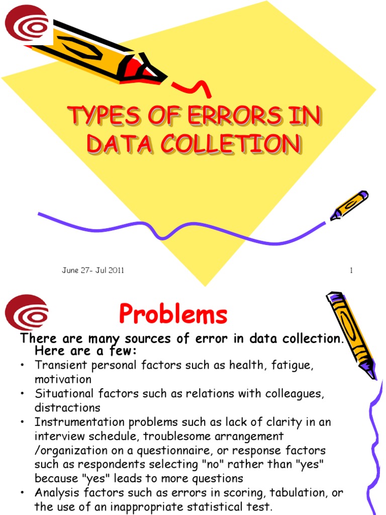 Errors in Data Collection | Validity (Statistics) | Data