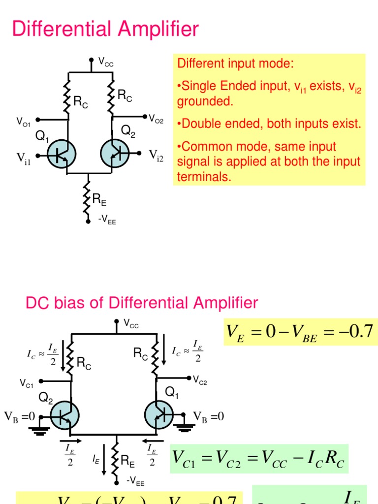 Differential Amplifier | PDF