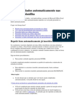 Preencher Dados Automaticamente Nas Células Da Planilha PDF