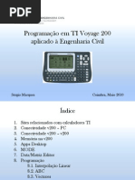 Programação em TI Voyage 200 aplicado à Engenharia