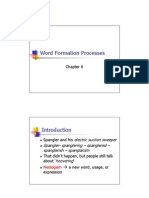 Word Formation Processes