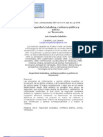 Gabaldon Seguridad Ciudadana, Confianza Pública y Policía en Venezuela