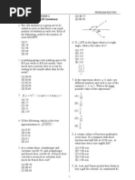 Section 1 30 Minutes (20 Questions) : Gmat 数学 Problem Solving