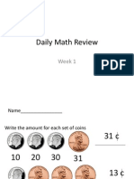 Daily Math Reviewmoney