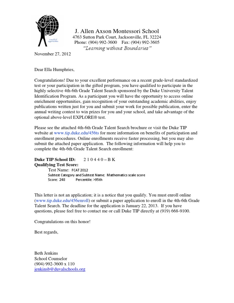 J. Allen Axson Montessori School: 