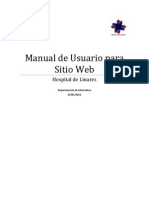 Manual Sitio Web Hospital
