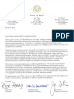 Three Signature Letter To Members of Oversight Commitee Re Authorization To Finalize Recruitment Grants - Dated 3.19.13