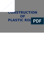 Construction OF Plastic Roads