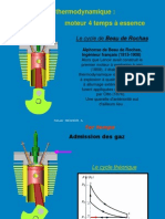 Étude Thermodynamique: Moteur 4 Temps À Essence: Le Cycle de Beau de Rochas