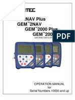 GEM 2NAV Plus GEM 2nav GEM 2000 Plus GEM 2000: Operation Manual For Serial Numbers 10000 and Up