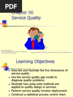 Service Quality: Mcgraw-Hill/Irwin Service Management: Operations, Strategy, and Information Technology, 6E