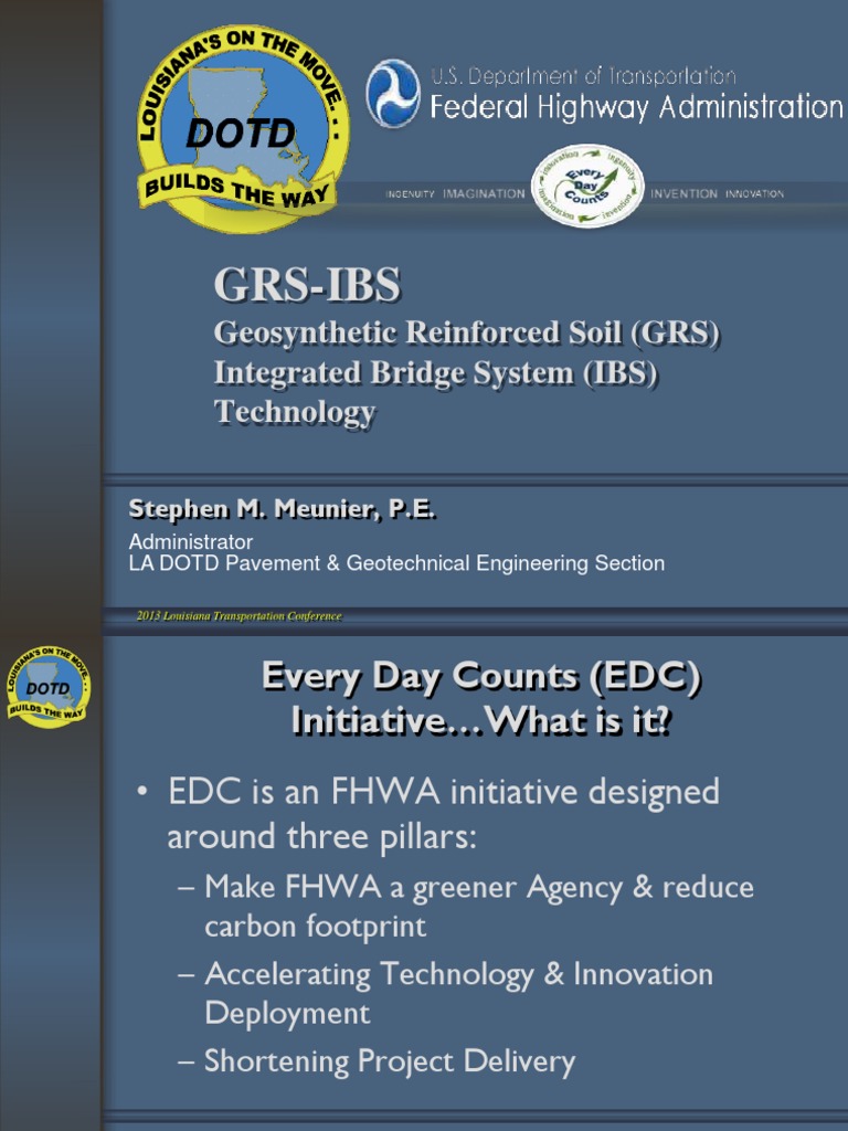 GRS-IBS Technology for Louisiana Bridges | PDF | Deep Foundation ...