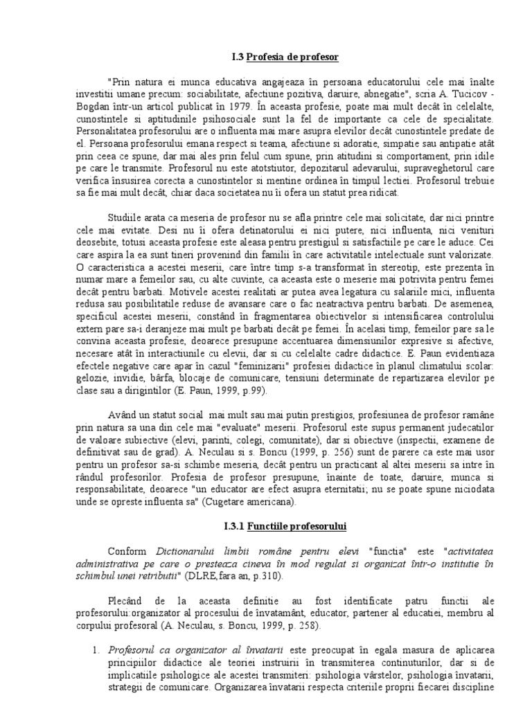 1 Profesia De Pedagog