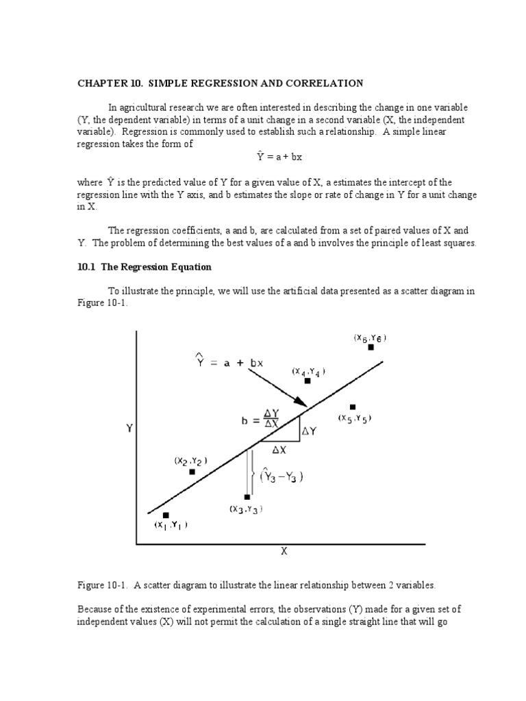Chapter 10. Simple Regression and Correlation | PDF | Errors And ...