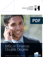 MSC in Finance: Double Degree