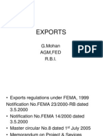 Exchange Control Regulations - Exports