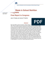 Plate Waste in School Nutrition