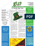 Gist Weekly Issue 15 - St. Patrick's Day Trivia