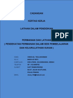 Cadangan Kertas Kerja Permainan Dan Latihan (Pendekatan Permainan Dalam Sesi Pembelajaran Dan Kejurulatihan Sukan)