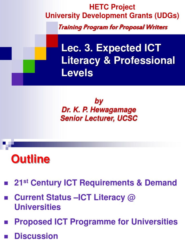 ICT Literacy Standards for Graduates | PDF | Professional Certification ...