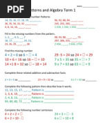 Grade 7 Numeric Patterns Worksheet | PDF | Arithmetic | Mathematics