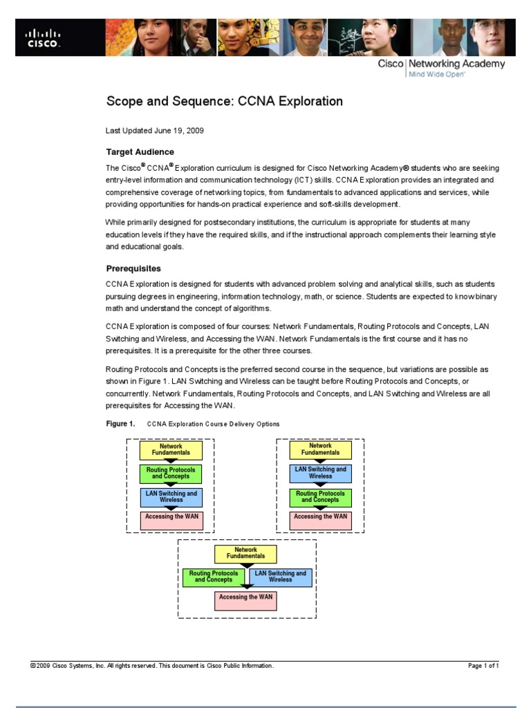 CCNA Exploration Scope Sequence | PDF