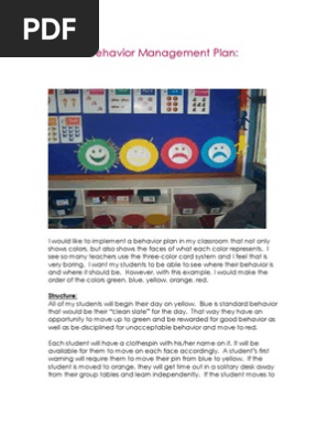 Behavior Management Plan