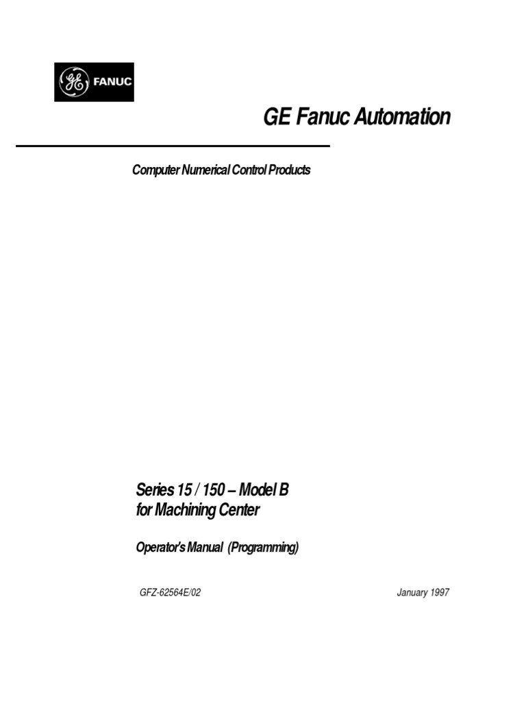 Fanuc Mill 15b Programming Manual | PDF | Numerical Control | Fuse