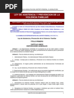 Ley de Asistencia y Prevencion de La Violencia Familiar