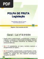 legislação-polpa de fruta