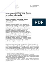Applying Social Learning Theory to Police Misconduct