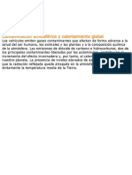 Contaminación Atmosférica y Calentamiento Global