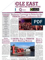 Middle East MUN Newsletter - 2013 03 March