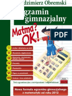 TUTOR - Obremski - Matma OK Egzamin Gimnazjalny 2013 2014 10 s