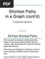 Shortest Paths in A Graph (Cont'd) : Fundamental Algorithms