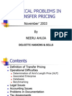 Practical Problems in Transfer Pricing: November 2003