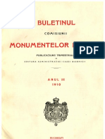 Buletinul Comisiunii Monumentelor Istorice, anul 1910, III