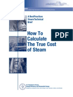 Calculation of Cost of Steam