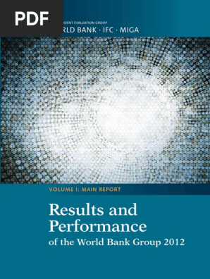 Results And Performance Of The World Bank Group 2012 World - 