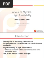 A Tour of MySQL High Availability